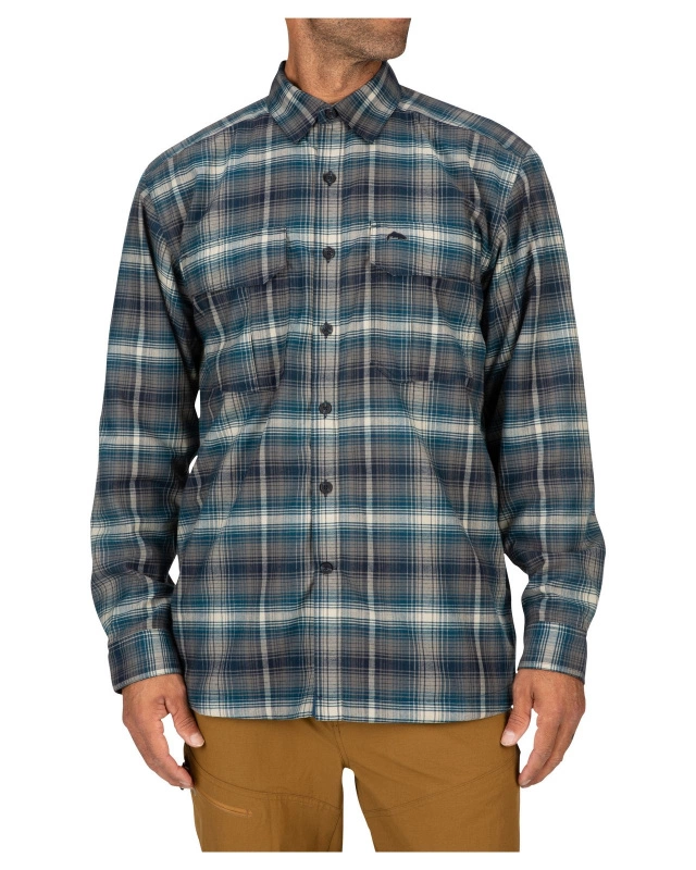Simms Coldweather Shirt Atlantis Steel Plaid 5 Simms Coldweather Shirt Atlantis Steel Plaid - Image 3