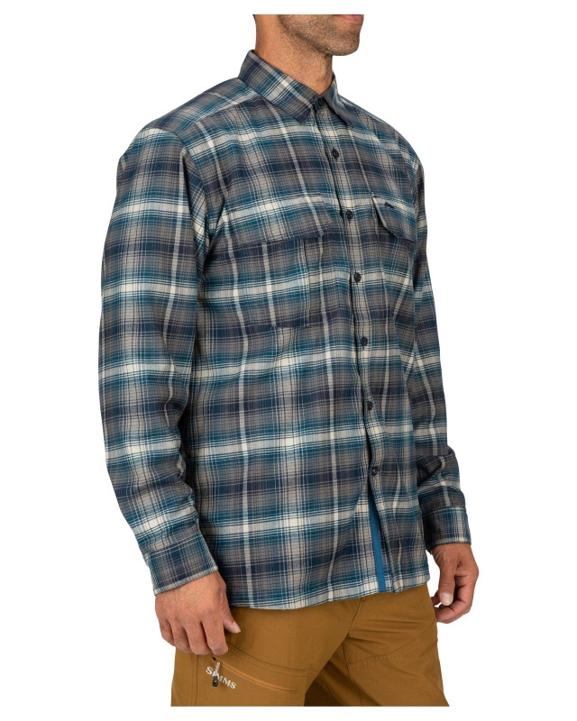Simms Coldweather Shirt Atlantis Steel Plaid 8 Simms Coldweather Shirt Atlantis Steel Plaid - Image 6
