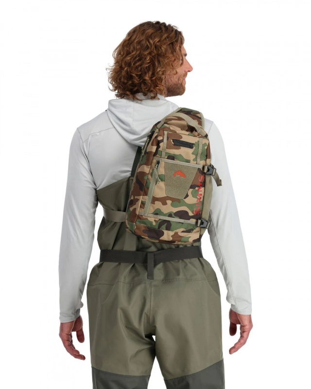 Simms Tributary Sling Pack Woodland Camo 7 Simms Tributary Sling Pack Woodland Camo - Image 5