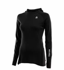 Aclima WarmWool Hoodsweater W's Jet Black -Kylmäkassit ja kylmälaukut Sales Store 90 105383r 3