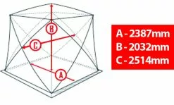 Atemi Tent Igloo Luxury L (178x203x229cm) -Kylmäkassit ja kylmälaukut Sales Store 911 03003 4