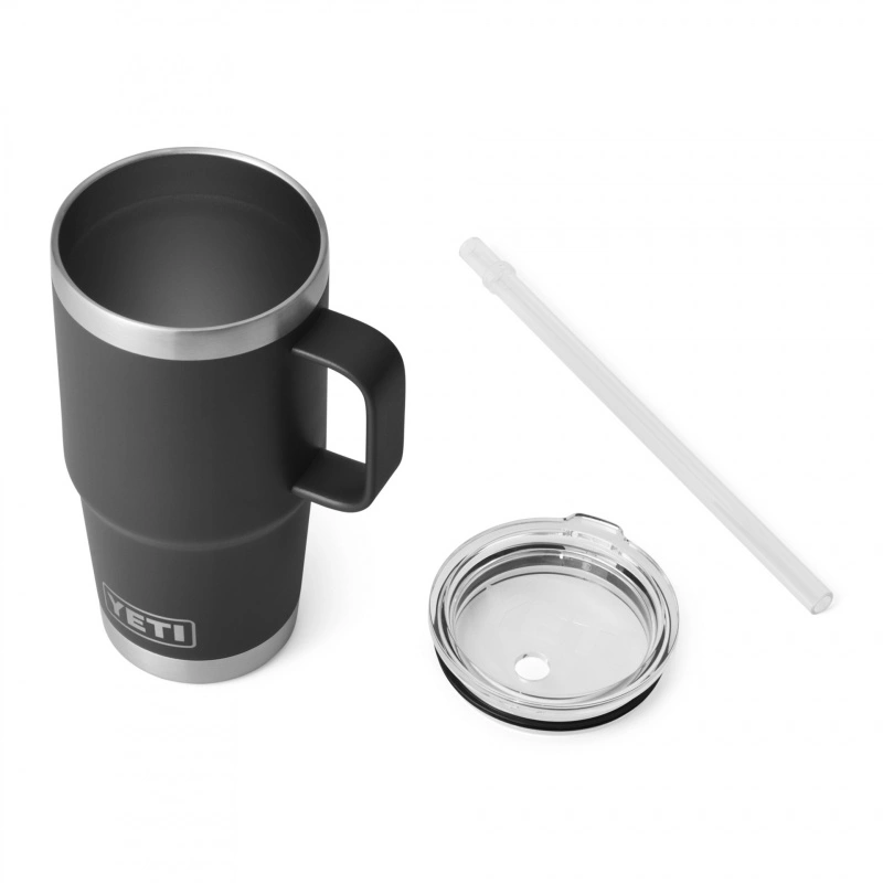 Yeti Rambler 25 Oz Straw Mug - Black 6 Yeti Rambler 25 Oz Straw Mug - Black - Image 4