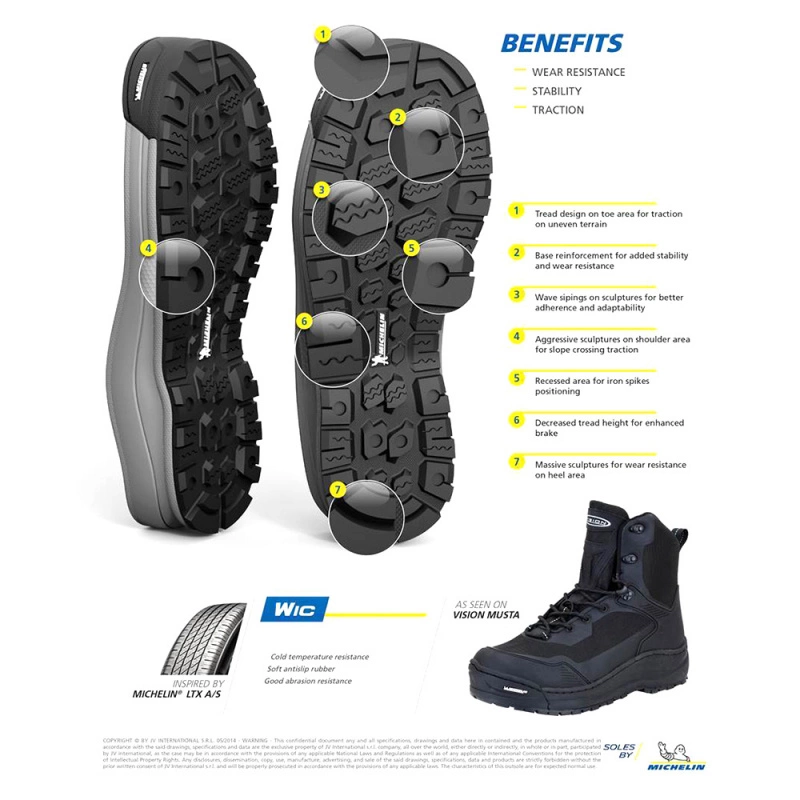 Vision Musta Michelin Wading Shoe 4 Vision Musta Michelin Wading Shoe - Image 2